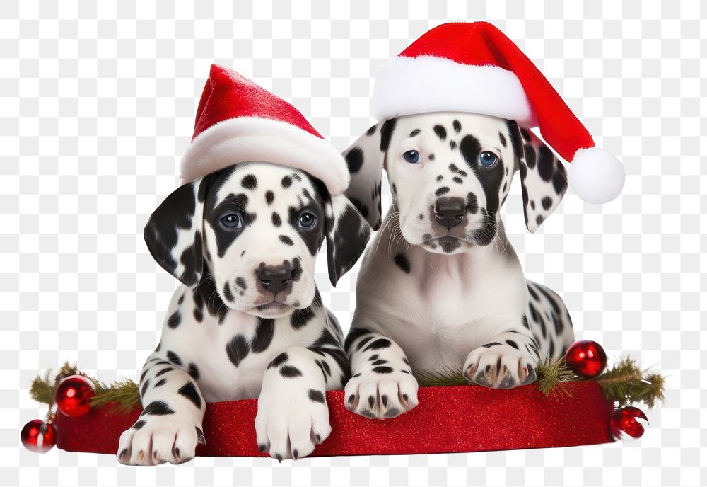 PNG Christmas dalmatian mammal animal. AI generated Image by rawpixel.