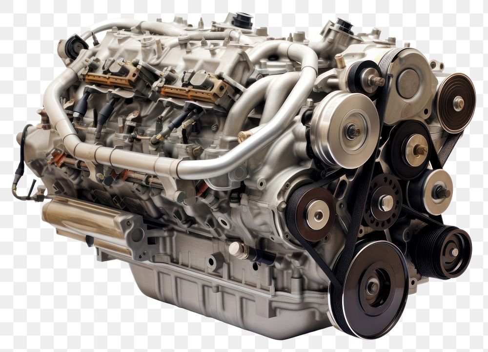 PNG Car engine white background technology complexity. AI generated Image by rawpixel.