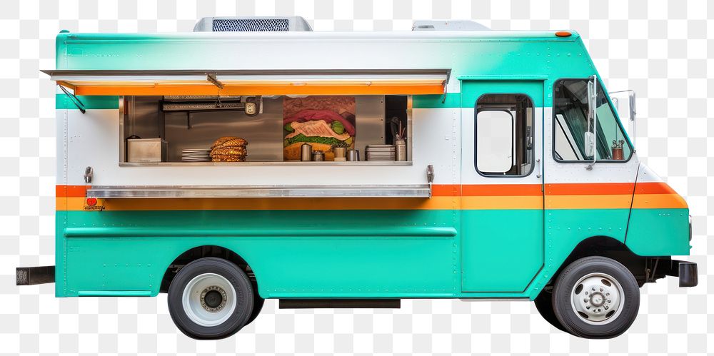 PNG Vehicle truck food van. AI generated Image by rawpixel.