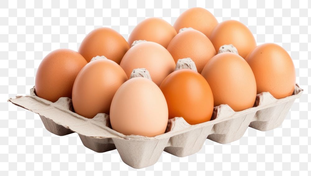 PNG Egg carton food white background. AI generated Image by rawpixel.