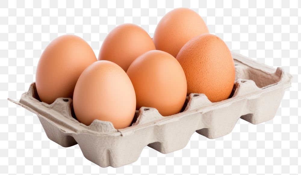 PNG Egg carton food white background. AI generated Image by rawpixel.