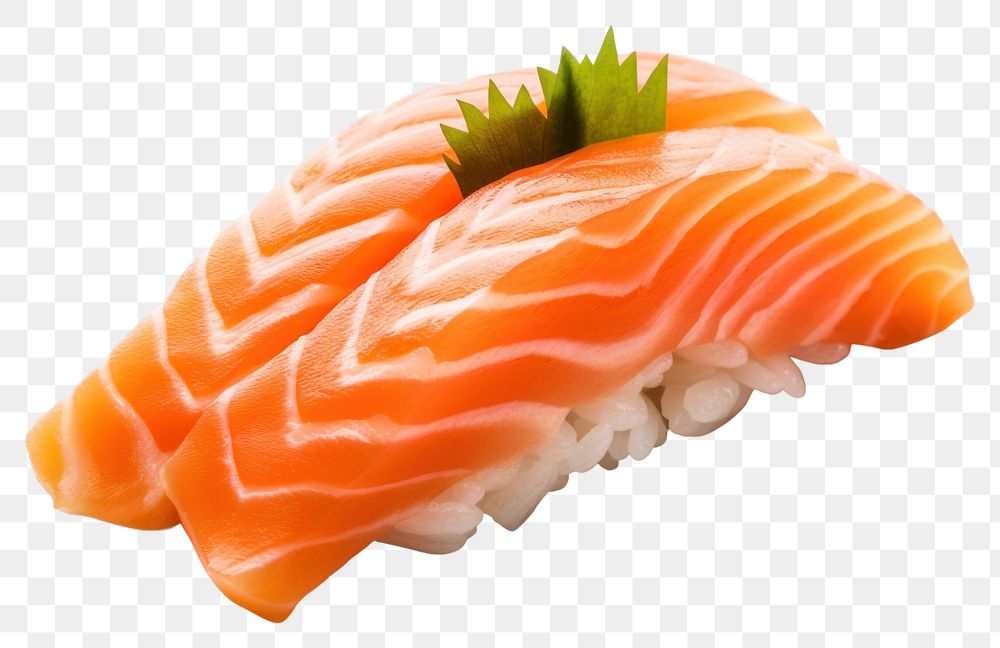 PNG Salmon food seafood sushi transparent background