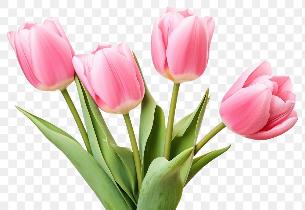 PNG Flower tulip blossom plant. AI generated Image by rawpixel.