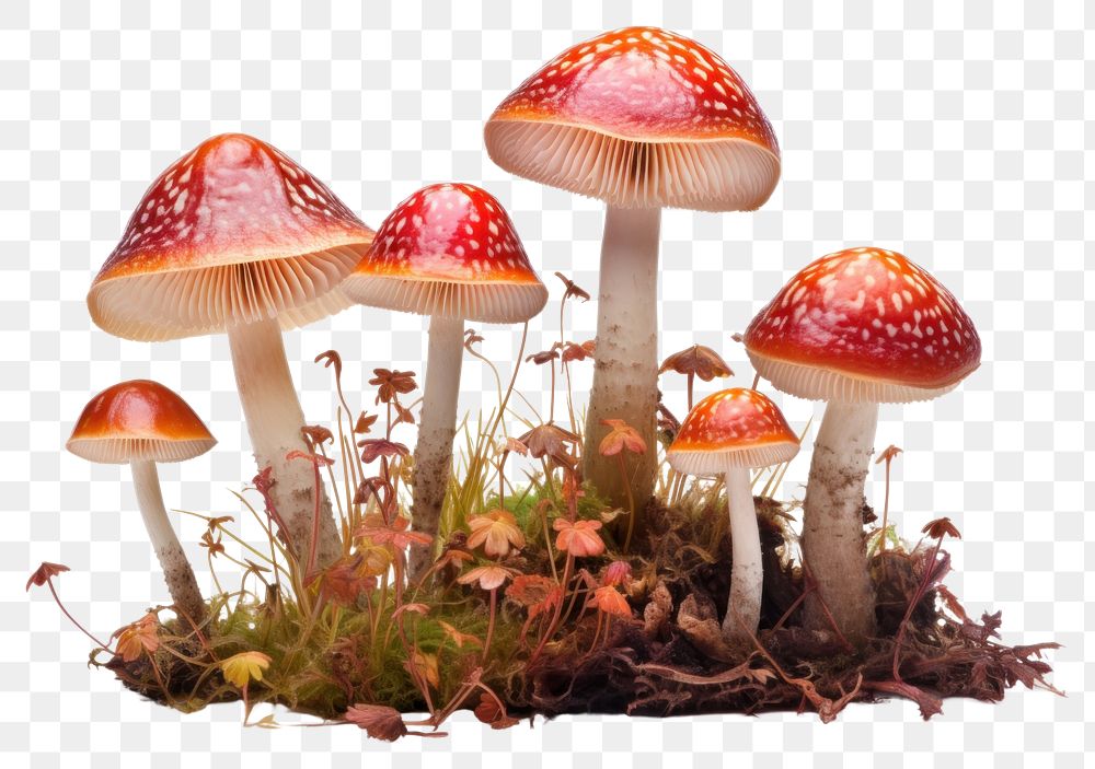 PNG Mushroom fungus agaric plant. AI generated Image by rawpixel.