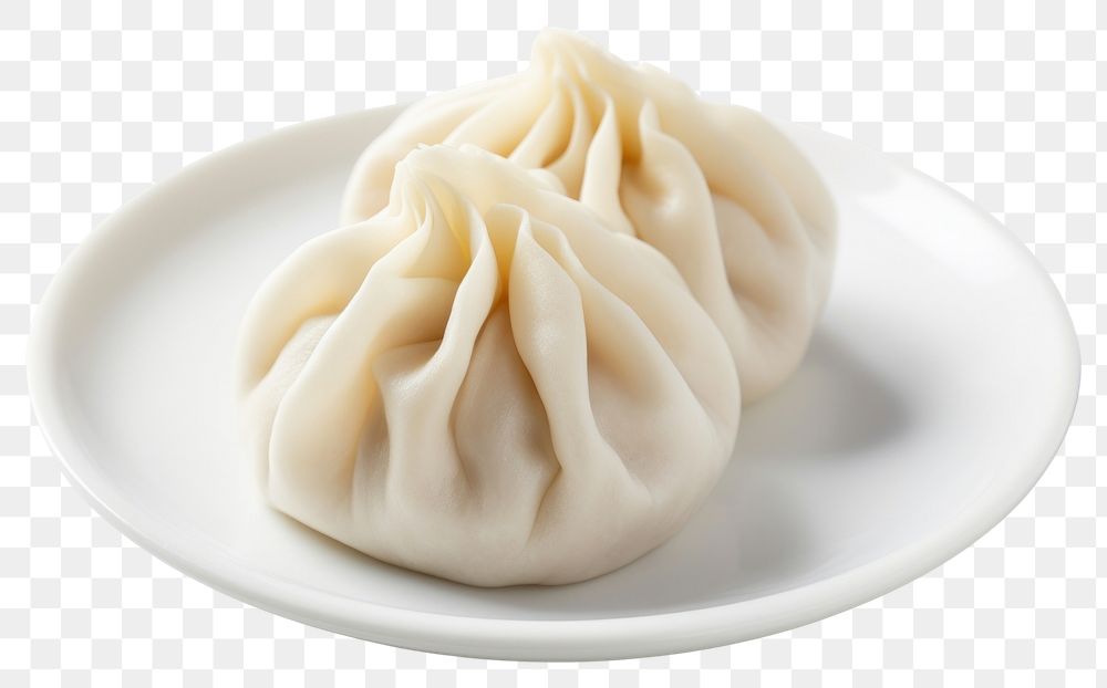 PNG Dumpling plate food xiaolongbao. AI generated Image by rawpixel.