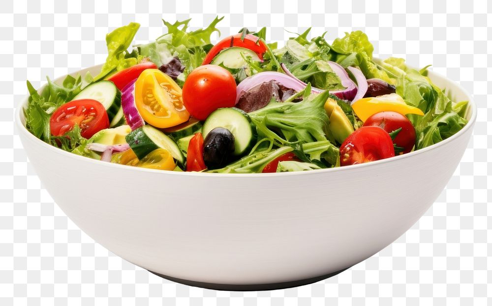 PNG Salad vegetable plate plant transparent background