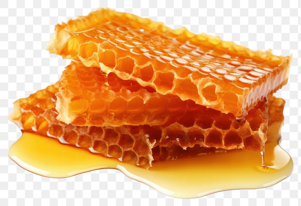 PNG Honeycomb food transparent background apiculture. AI generated Image by rawpixel.