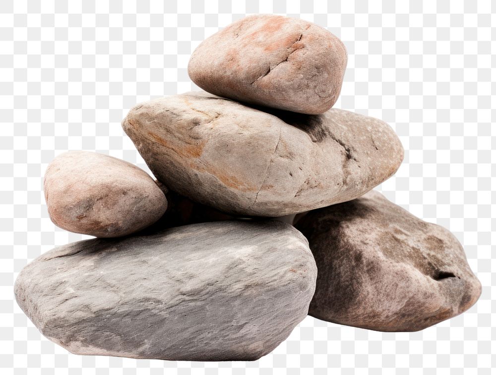 PNG Pebble stone rock transparent background