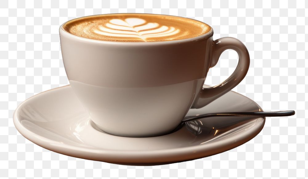 Coffee saucer latte drink. AI generated Image by rawpixel.