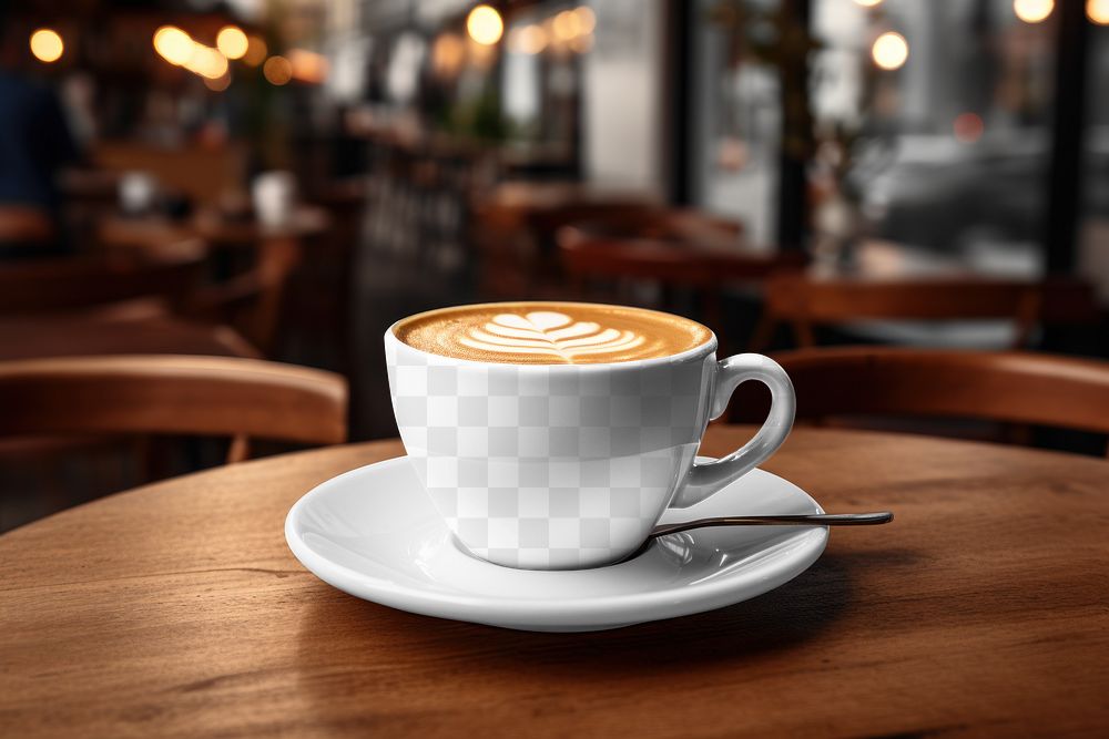 Coffee cup, png transparent mockup