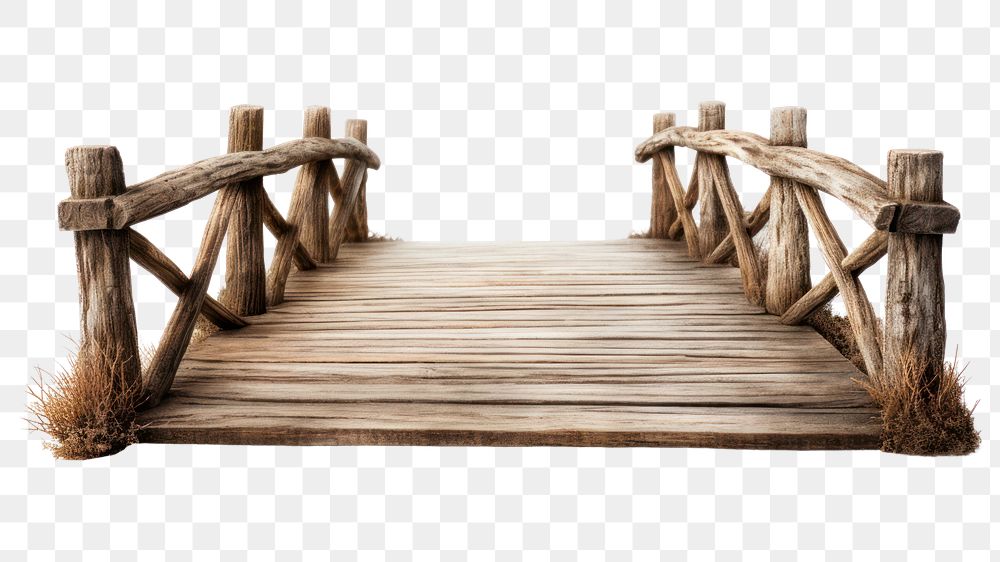 PNG Boardwalk bridge wood footbridge