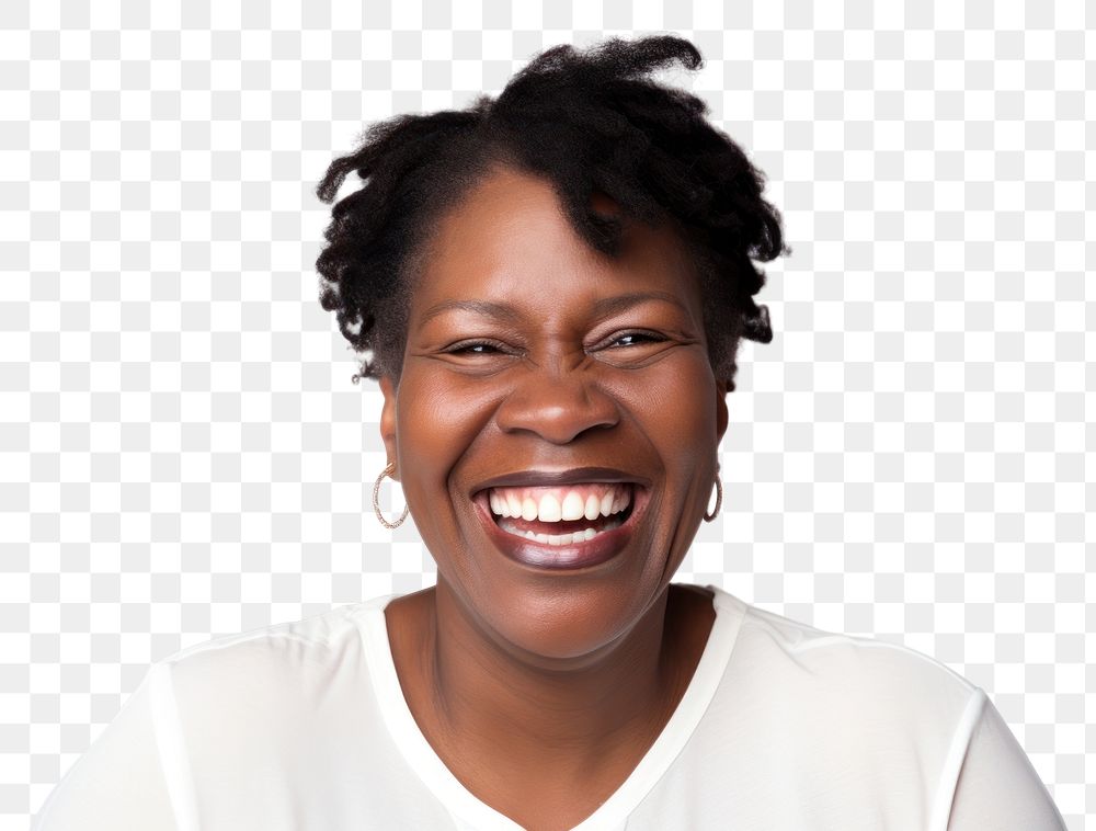 PNG Laughing adult smile dreadlocks. AI generated Image by rawpixel.