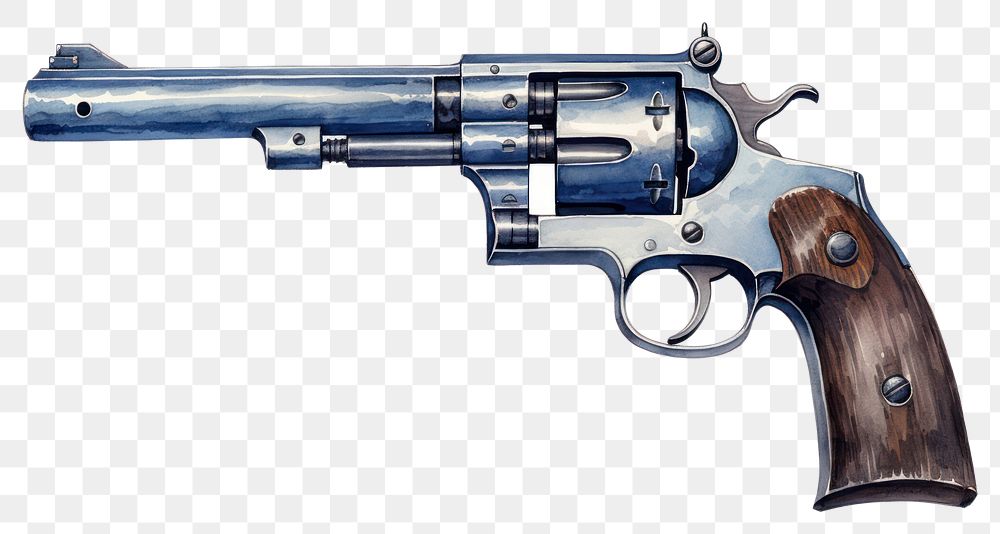PNG Gun handgun weapon white background. AI generated Image by rawpixel.