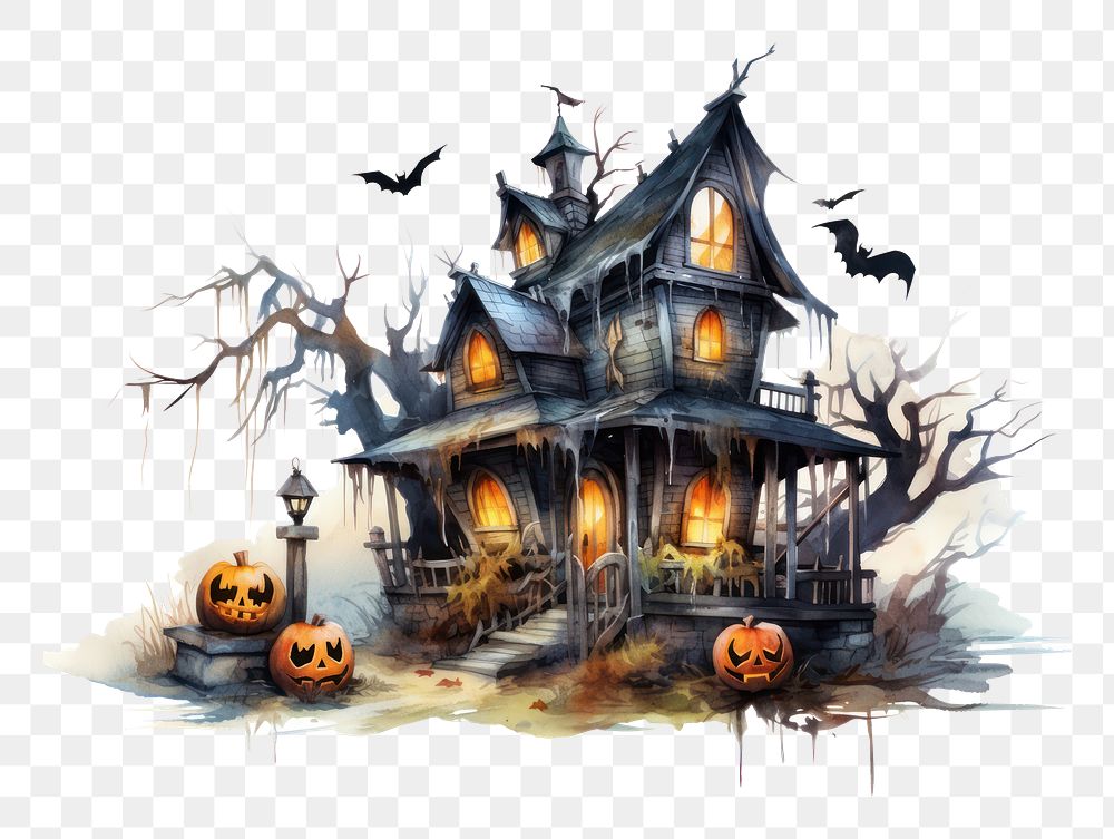 PNG Architecture halloween building house