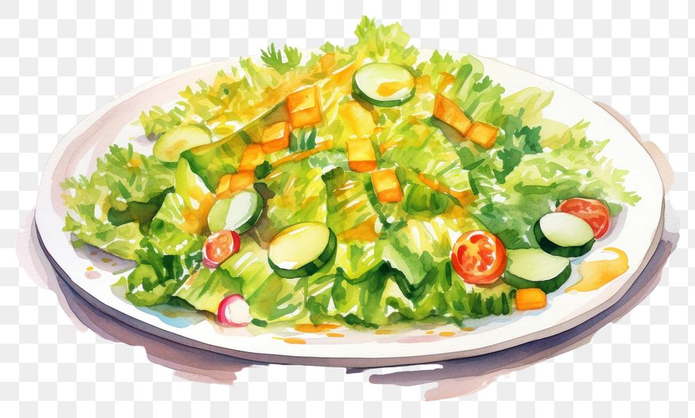 PNG Vegetable lettuce salad lunch. AI generated Image by rawpixel.