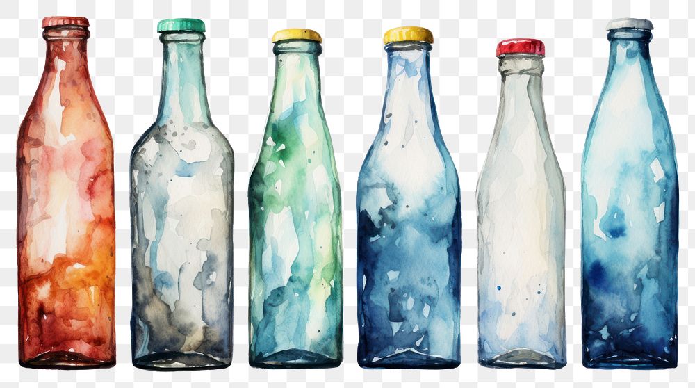PNG Transparent bottle glass drink. AI generated Image by rawpixel.