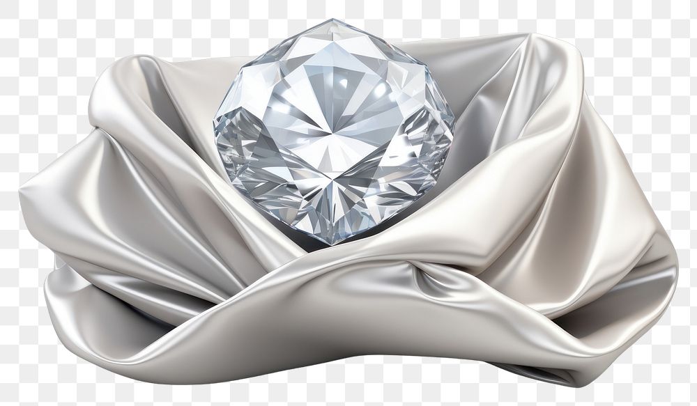 PNG Diamond platinum gemstone jewelry. AI generated Image by rawpixel.