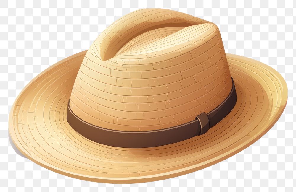 PNG Sombrero hat white background straw hat. 