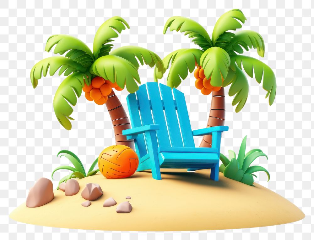 PNG Summer furniture outdoors cartoon. 