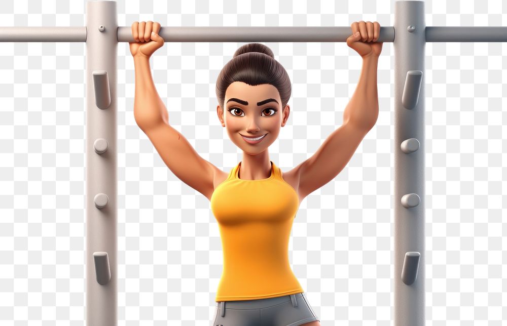 PNG Sports exercising cartoon adult. AI generated Image by rawpixel.