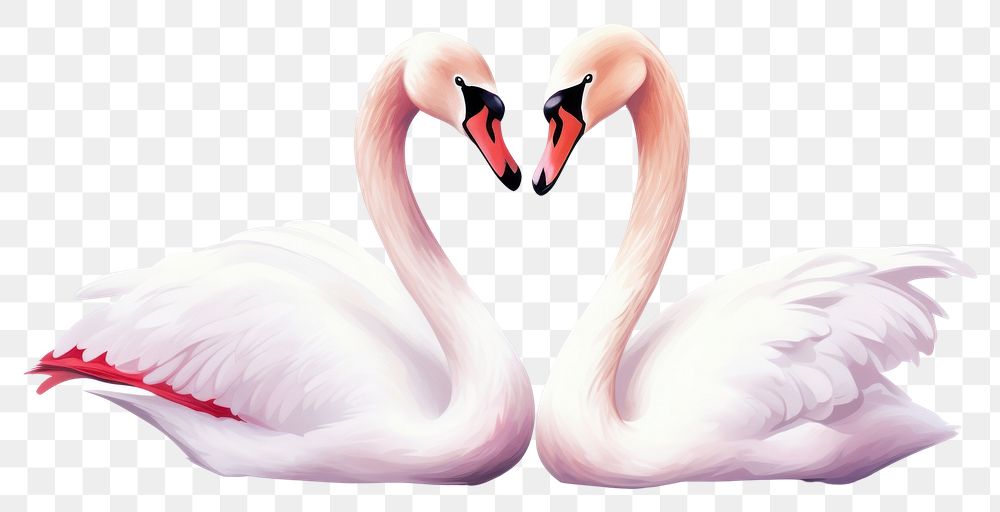 PNG Swan flamingo animal bird transparent background