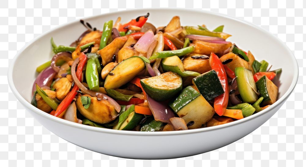 PNG Vegetable plate food meal. AI generated Image by rawpixel.