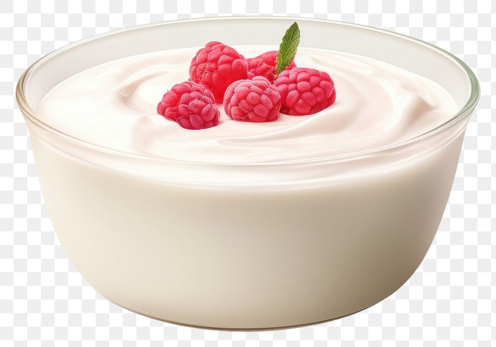 PNG Raspberry dessert cream fruit. AI generated Image by rawpixel.