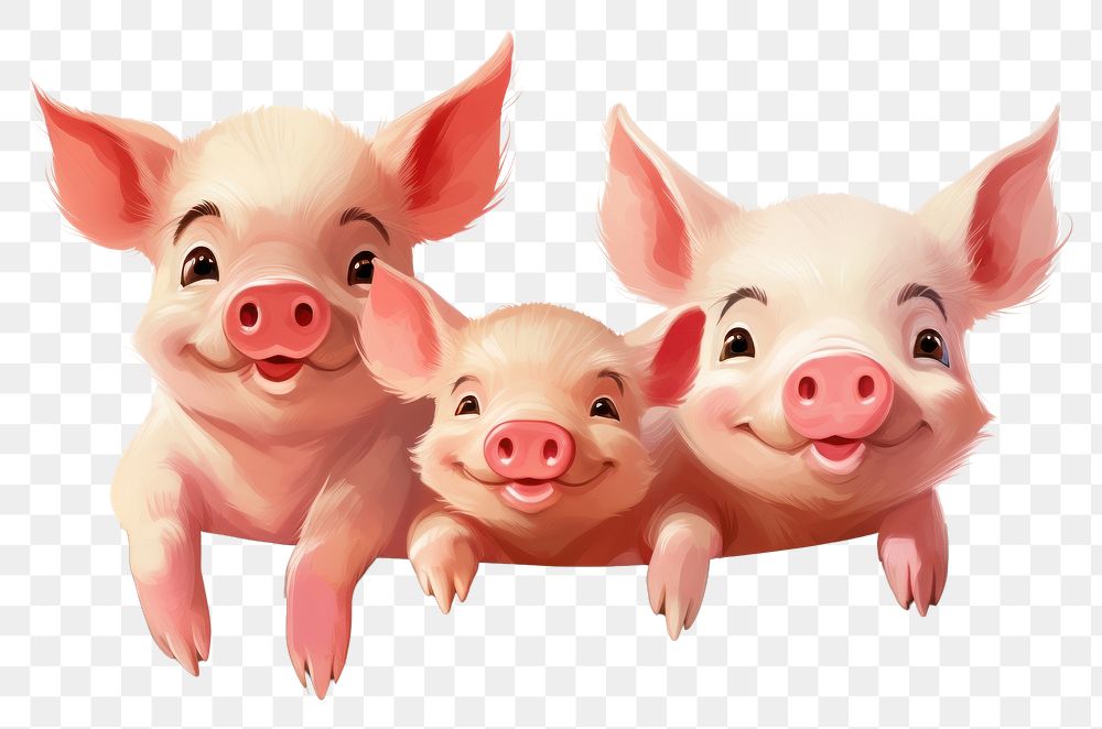 PNG Pig animal mammal agriculture. AI generated Image by rawpixel.
