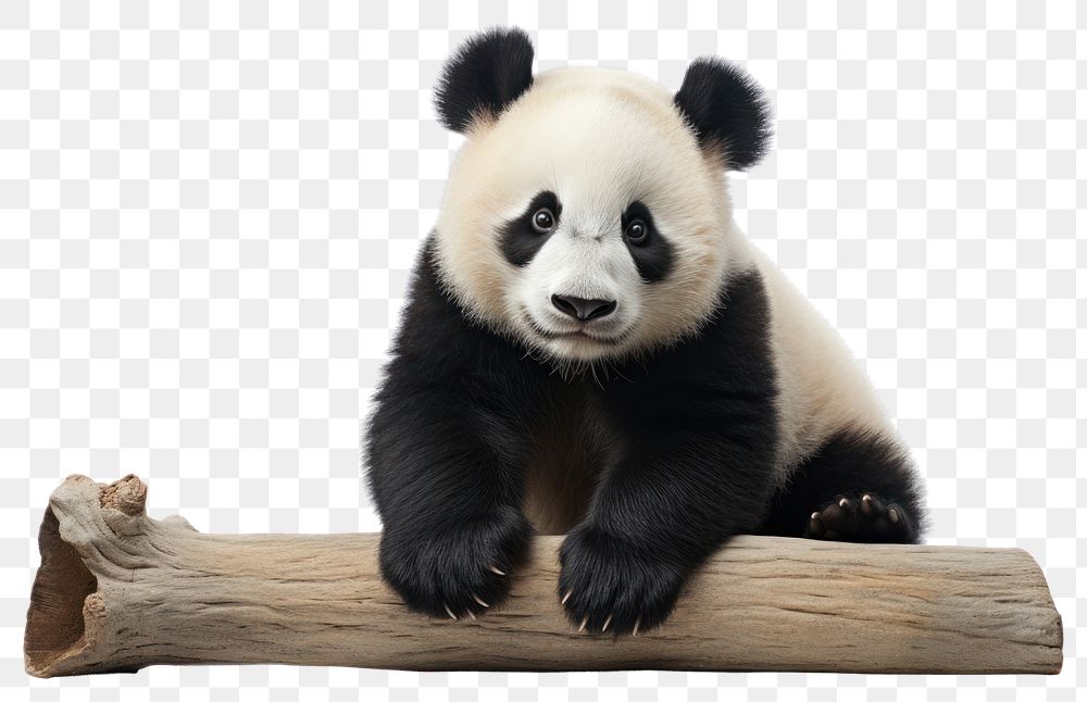 PNG Wildlife animal mammal panda. AI generated Image by rawpixel.