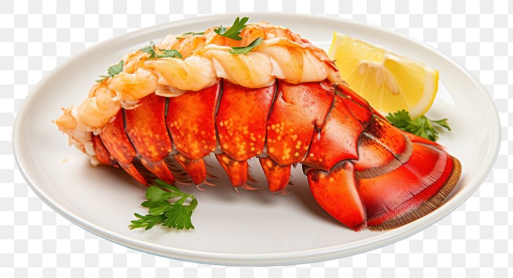 PNG Lobster seafood plate white background. AI generated Image by rawpixel.