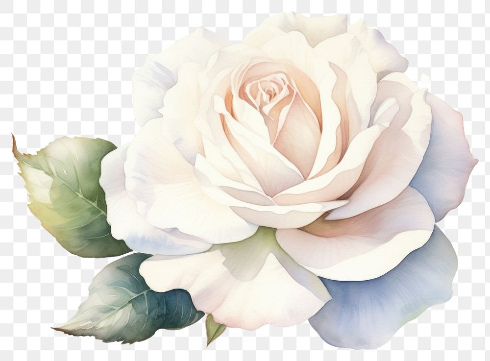PNG Flower rose plant white. AI generated Image by rawpixel.