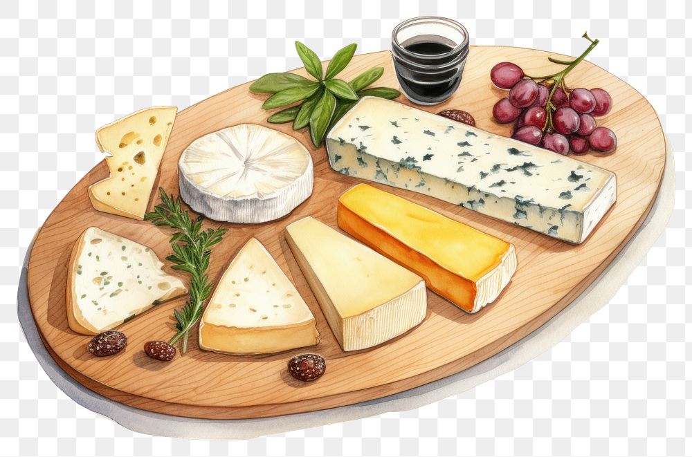 PNG Cheese bread plate food. AI generated Image by rawpixel.