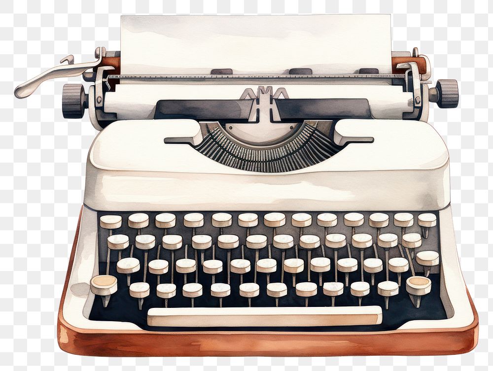 PNG Correspondence electronics technology typewriter. AI generated Image by rawpixel.