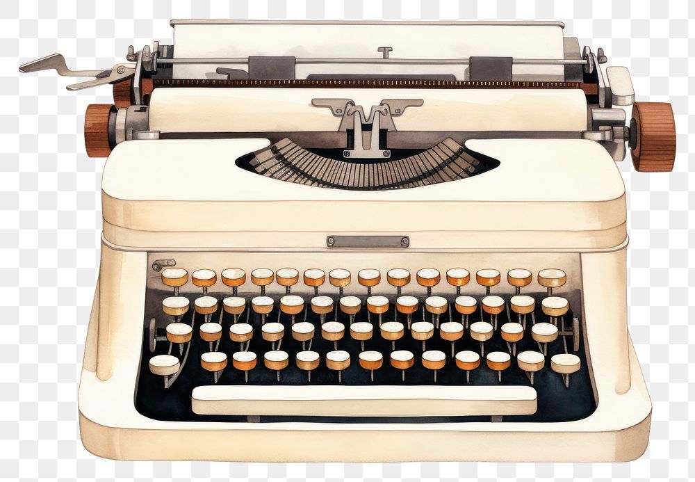 PNG Correspondence electronics technology typewriter. AI generated Image by rawpixel.