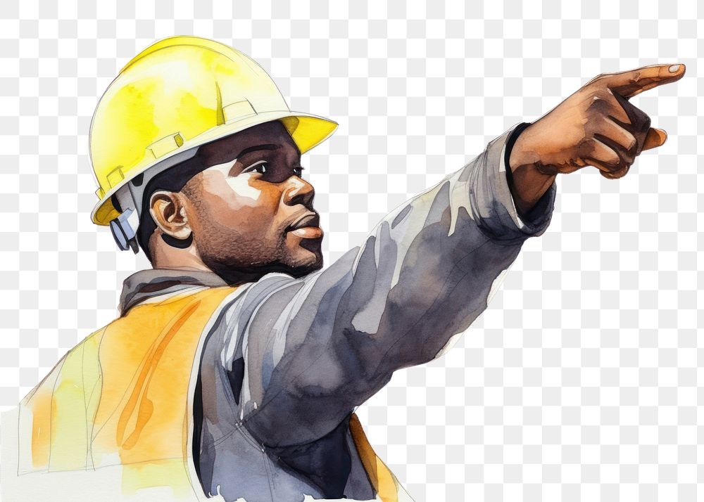 PNG Helmet hardhat worker finger. AI generated Image by rawpixel.