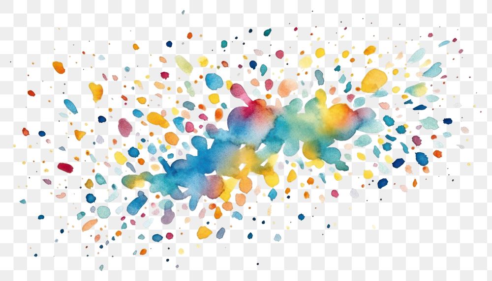 PNG Confetti art backgrounds splattered. AI generated Image by rawpixel.