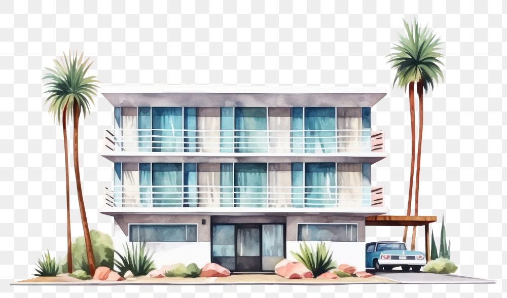 PNG Hotel architecture building house. AI generated Image by rawpixel.