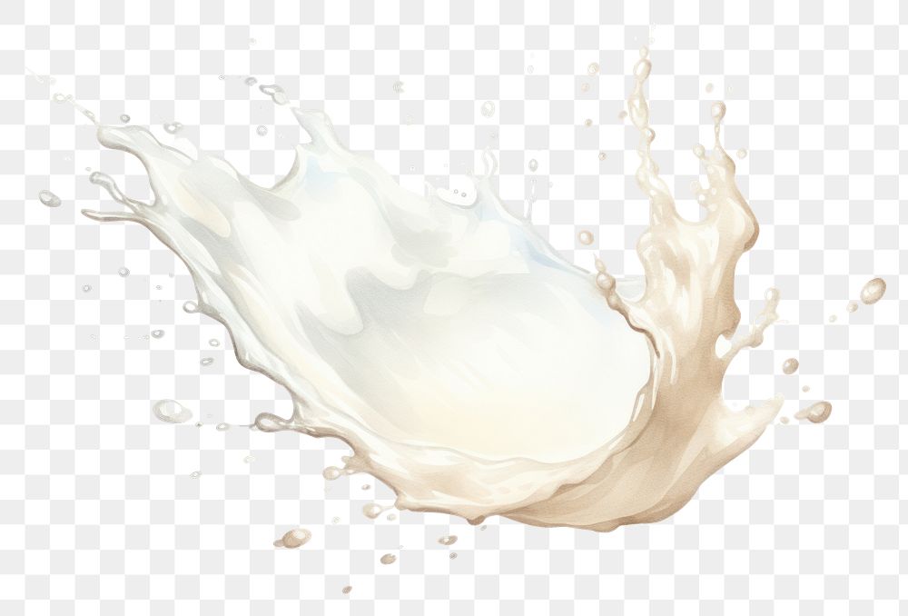 PNG Milk refreshment splattered simplicity. AI generated Image by rawpixel.
