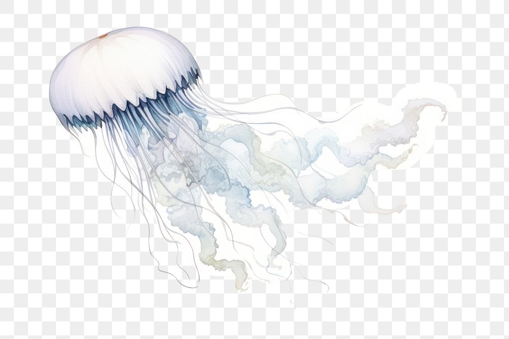 PNG Jellyfish animal invertebrate zooplankton. AI generated Image by rawpixel.