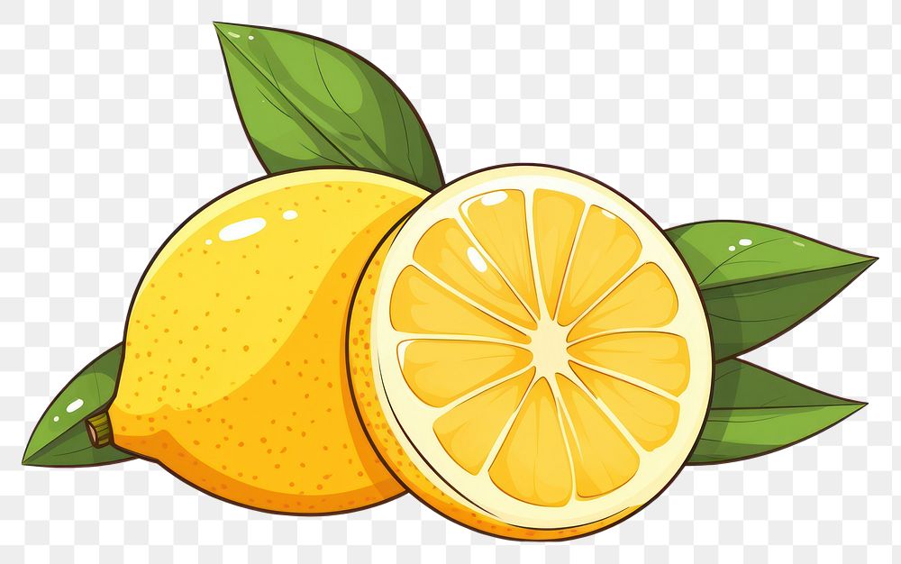 PNG Grapefruit lemon plant food. AI generated Image by rawpixel.