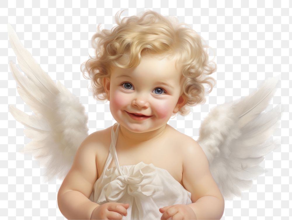 PNG Portrait angel baby toy. AI generated Image by rawpixel.