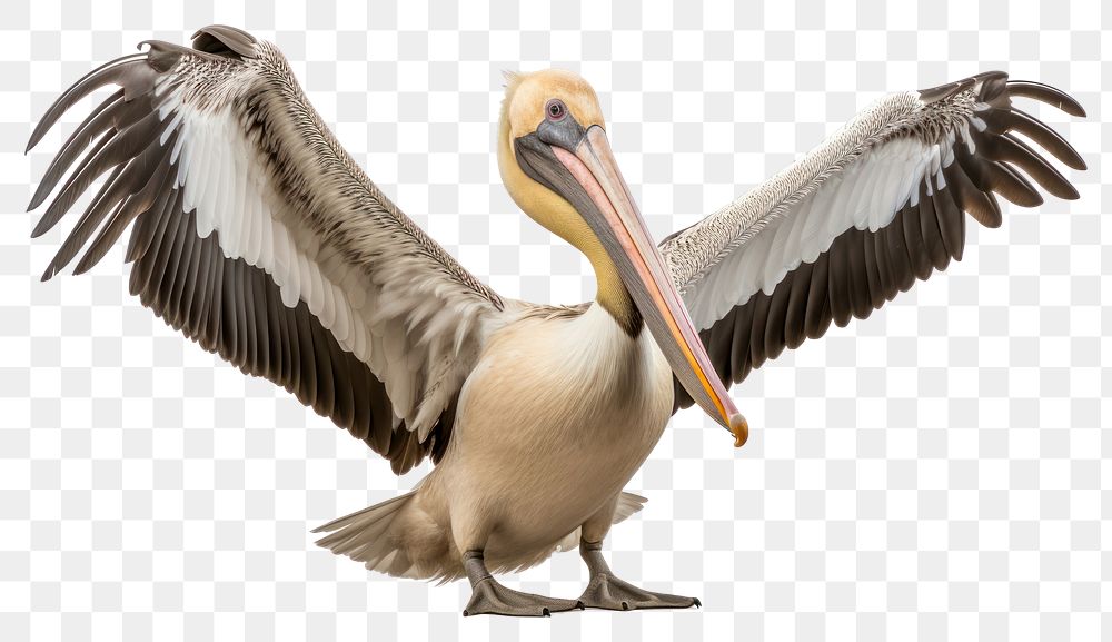 PNG Pelican animal bird wing. AI generated Image by rawpixel.