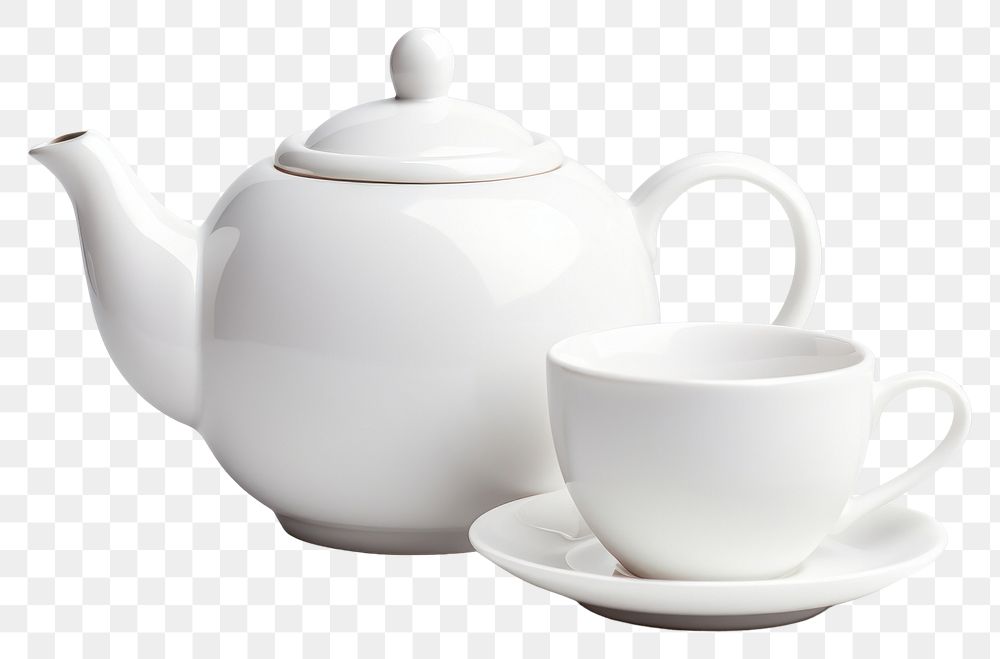 PNG Teapot cup porcelain white. AI generated Image by rawpixel.