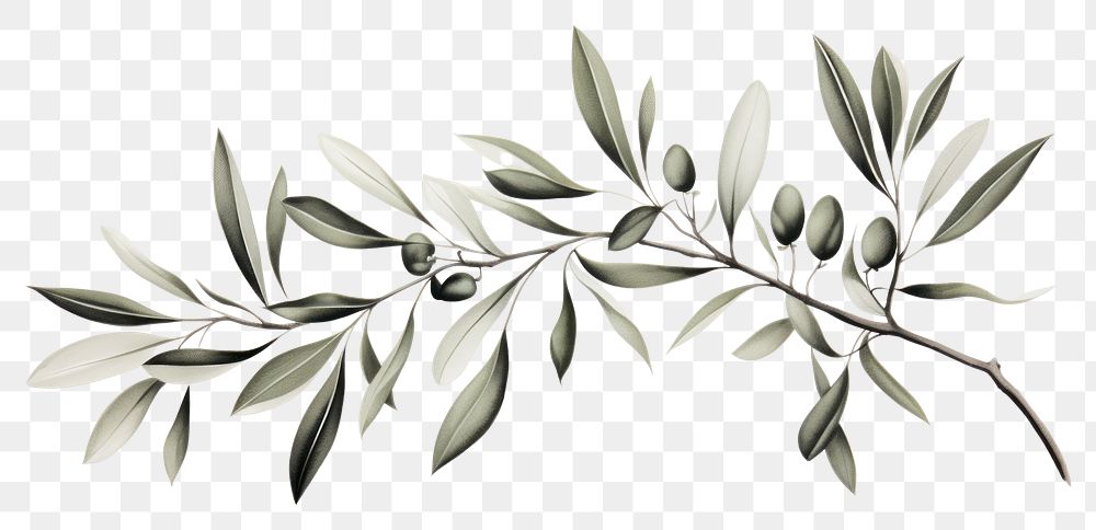 PNG Plant leaf tree illustrated. AI generated Image by rawpixel.