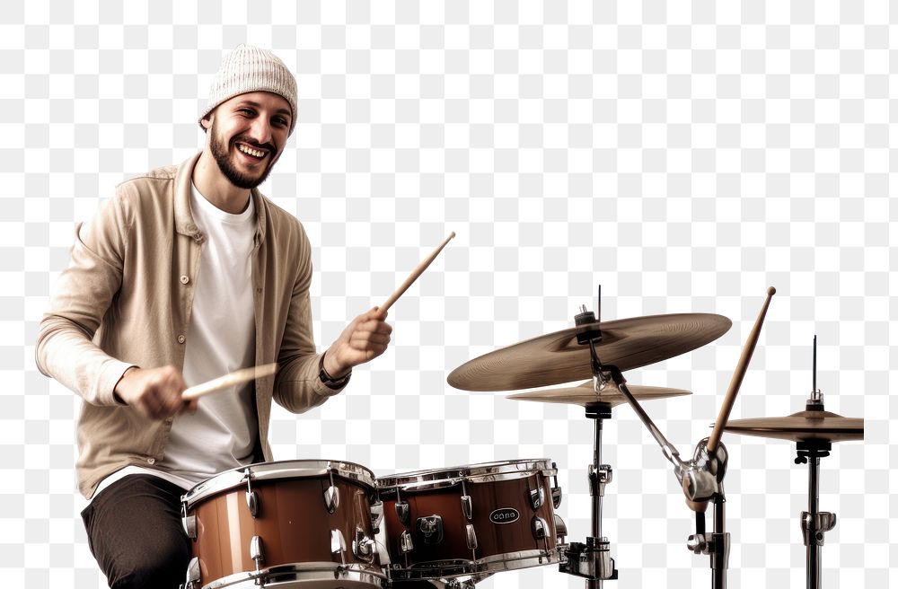 PNG Drummer music percussion musician. AI generated Image by rawpixel.