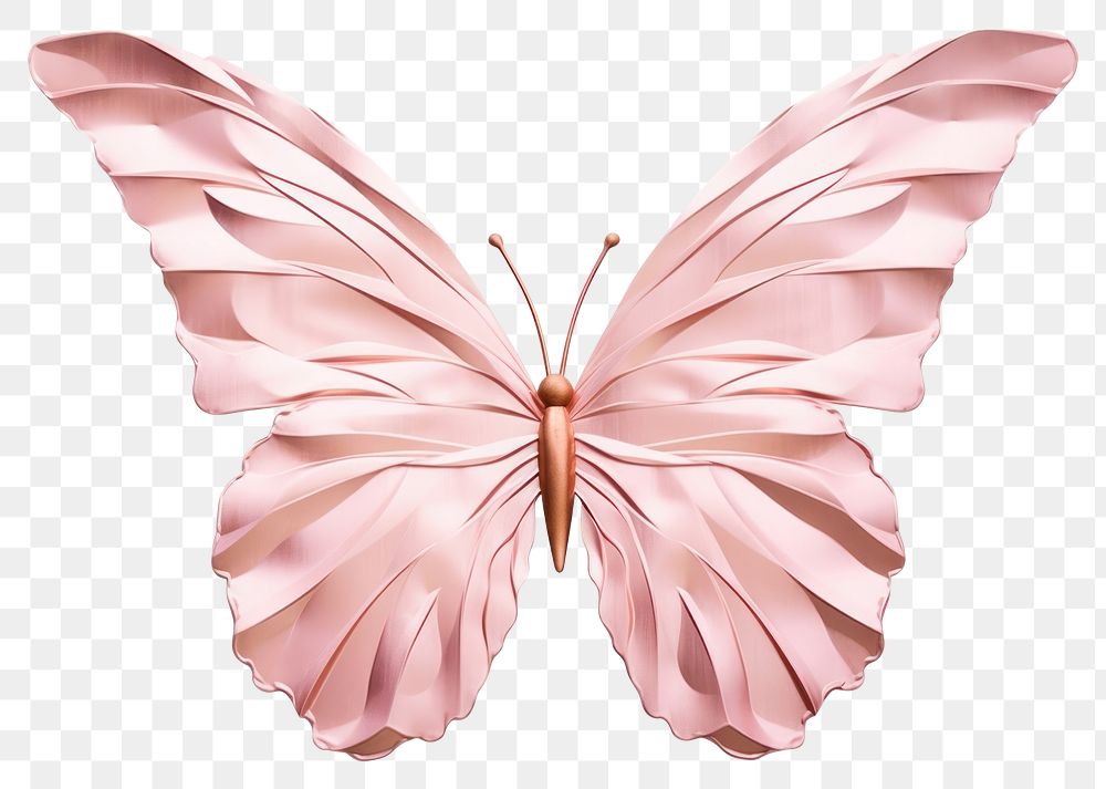 PNG Butterfly flower petal pink. AI generated Image by rawpixel.
