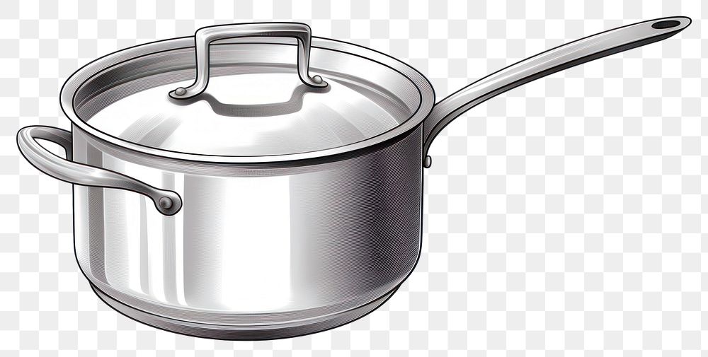 PNG Saucepan appliance aluminum cookware. AI generated Image by rawpixel.