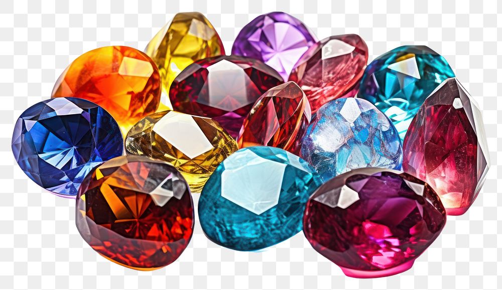 PNG Gemstone jewelry diamond crystal. AI generated Image by rawpixel.