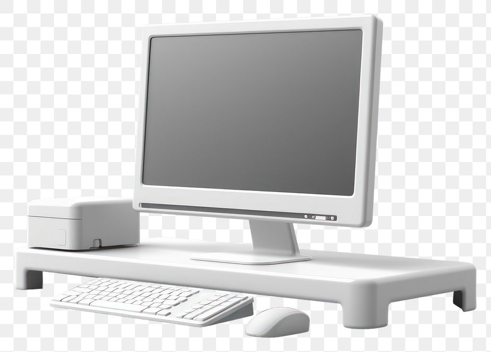 PNG Computer furniture desk electronics. AI generated Image by rawpixel.