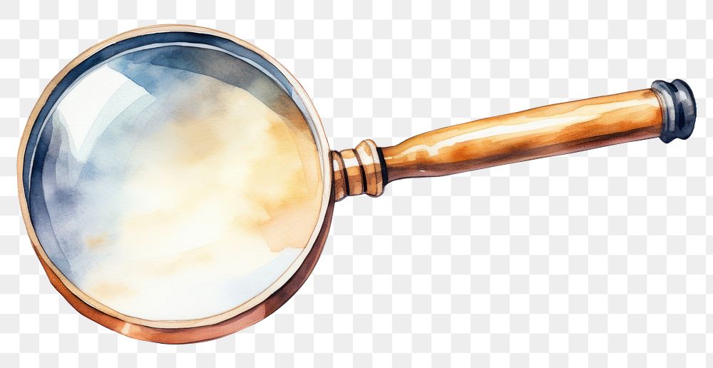 PNG Magnifying cookware circle shape. AI generated Image by rawpixel.